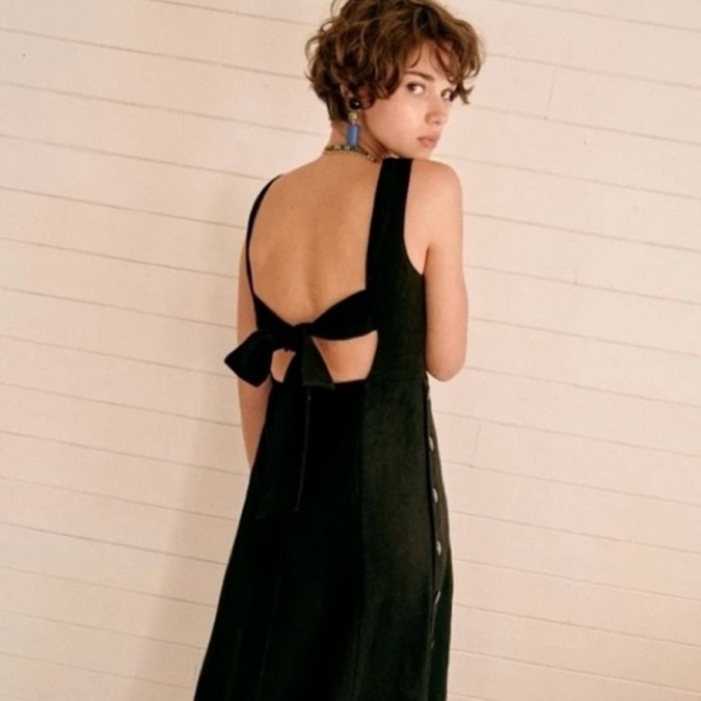 Sezane Sophie Linen Midi Dress - Picture 2 of 15